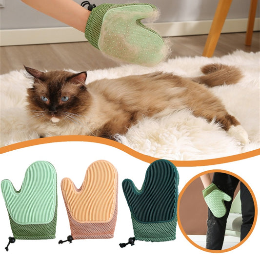 PawJoy Pet Grooming Glove — Deshedding & Massage Mitt for Dogs & Cats