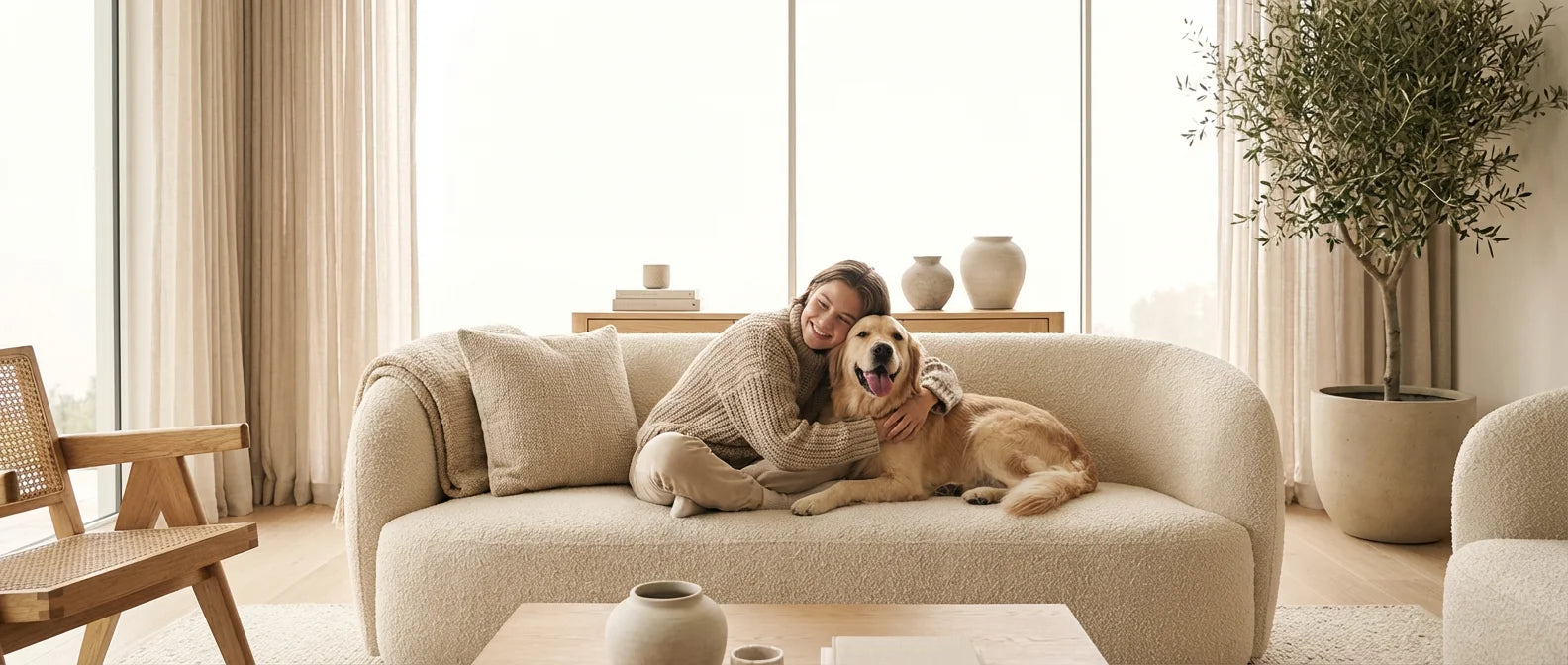 Warm Heartwarming Pet Lifestyle Hero Banner