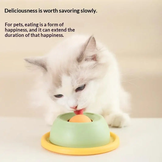 PawJoy Lick Mat Bowl for Dogs & Cats — Slow Feeder, Yogurt Licking Pad, Dental Health, Interactive Treat Bowl