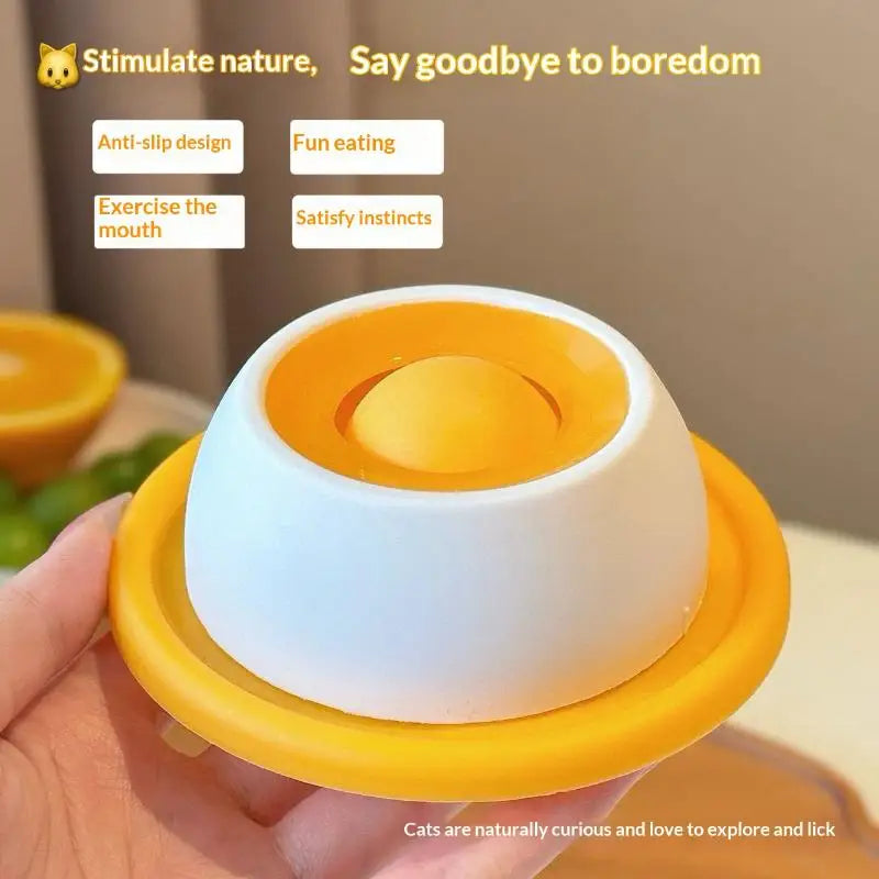 PawJoy Lick Mat Bowl for Dogs & Cats — Slow Feeder, Yogurt Licking Pad, Dental Health, Interactive Treat Bowl