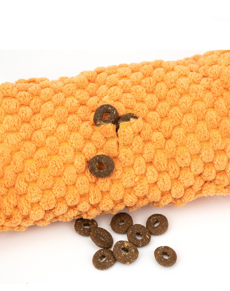 PawJoy Snail Puzzle Toy — Squeaky Hide & Seek Plush Toy for Dogs