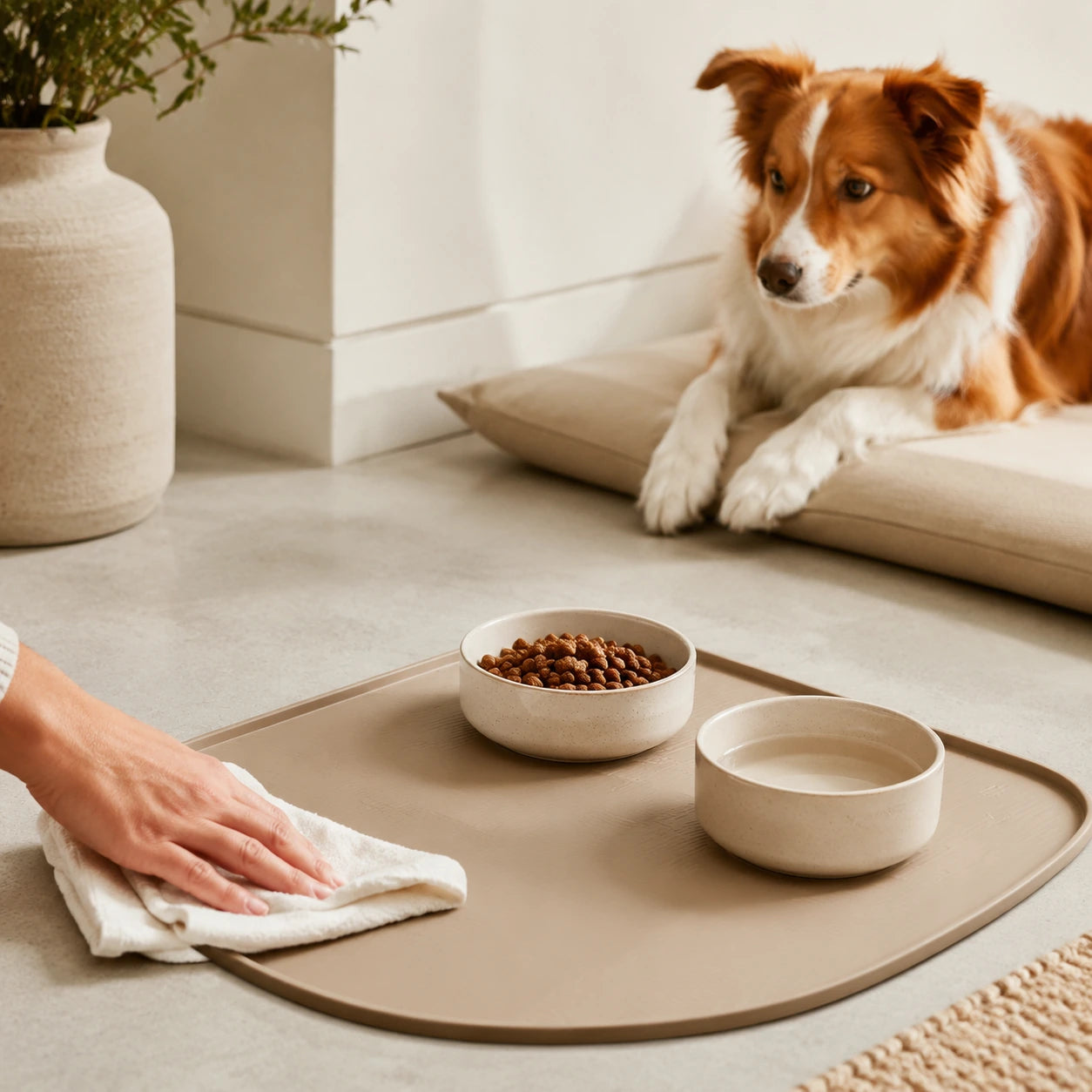 Easy-clean pet material detail